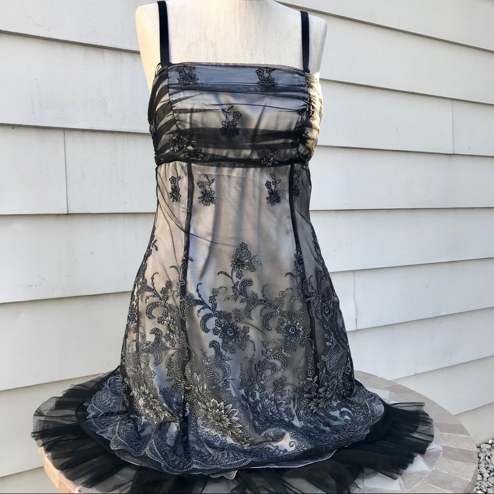 Black and Silver Formal Dress